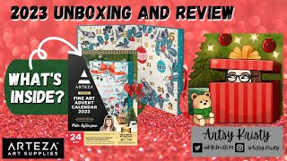 Art Advent Series 3 Arteza Advent Unboxing 2023 [upl. by Nowyt]