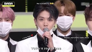 Yuta Speaking Japanese at MAMA 2020 [upl. by Edsel]