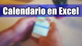 Cómo hacer un Calendario en Excel para 2017  Curso de Excel Básico [upl. by Imehon]