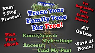 Trace Your Family Tree for Free Online 5 Step Process 2020 [upl. by Narcis]