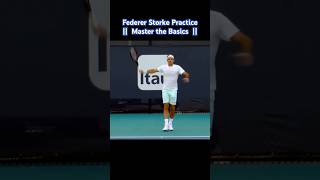 Federer Forehand Backhand Practice Tennis [upl. by Liddy]