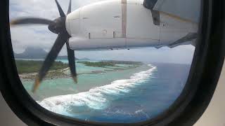 Air Tahiti Bora Bora NTTB arrival [upl. by Ettesus371]