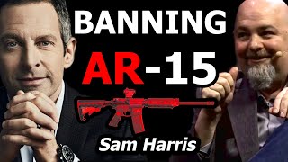 SHOULD the USA ban the AR15 Sam Harris amp Matt Dillahunty [upl. by Nrek]