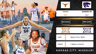 2 Texas vs 3 Kansas State  2024 Big 12 Tournament Semifinals  31124 [upl. by Harlow]