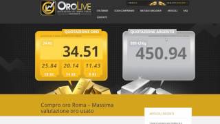 Quotazione oro usato oggi  Dove vedere la quotazione delloro in tempo reale [upl. by Hartwell]