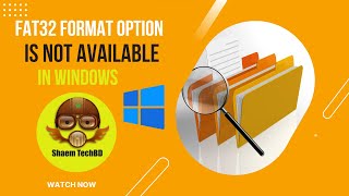 FAT32 Format Option Is Not Available in Windows  FAT32 Format Not Showing FIX 2023 [upl. by Lowrance]