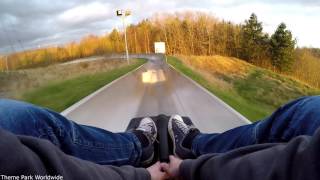 Swadlincote Ski Centre Toboggan On Ride POV [upl. by Sajet]