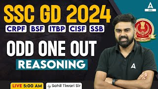 SSC GD 2024  SSC GD Reasoning Class By Sahil Tiwari  SSC GD Reasoning Paper  Odd One Out [upl. by Cristin]