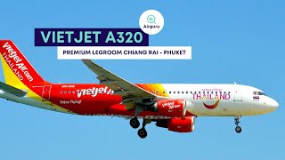 VietJet Premium Seats A320 Review Chiang Rai  Phuket [upl. by Atinnek]