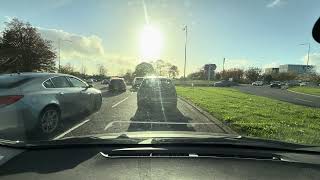 🚘20mins Quick RoundTrip to Sainsburys Witan Gate Milton Keynes No Music No Talking Autumn ASMR [upl. by Yelroc426]