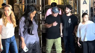 Arpita Khan Alizeh Khan Alvira Khan lulia Vantur leaving from Malaika Aroras Mother House [upl. by Shell]