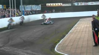 speedway veenoord 2 sept 2011 gouden helm crasch Jari Makinen [upl. by Fe230]