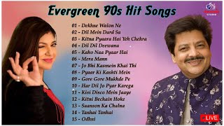 Best Of Alka Yagnik And Udit Narayan Songs  Evergreen 90s Romantic Songs bollywood 90severgreen [upl. by Notsyrb]