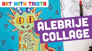 Alebrije Collage Art Tutorial  Art With Trista [upl. by Isbella372]