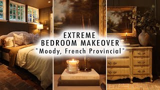 EXTREME BEDROOM MAKEOVER Moody French Provincial Before amp After  Part 2  XO MaCenna [upl. by Heti268]