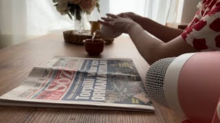 Asmr Newspaper Page Turning  no talking  asmrtürkçe asmr [upl. by Refinneg279]