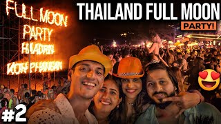 World Famous FULL MOON PARTY KOH PHANGAN THAILAND  Complete Guide [upl. by Lyreb]