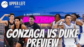 1 Gonzaga vs 5 Duke Preview  Top NBA Prospects Battle In Vegas [upl. by Malita]