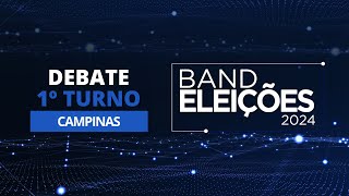 Eleições 2024 Debate na Band dos Candidatos à Prefeitura de Campinas 1º Turno [upl. by Annaeed]