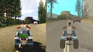 Gta San Andreas COMPARACION Base VS Render X [upl. by Wasson442]