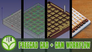 CNC with FreeCAD CAD  CAM workflow [upl. by Cirilla766]