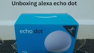 Unboxing Echo dot 5th generation unboxing alexa [upl. by Napra]