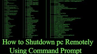 How to Shutdown PC Remotely Using Command Prompt [upl. by Vullo796]