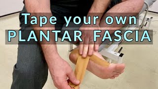 Tape your own Plantar Fascia  Low Dye Taping Technique [upl. by Anid489]