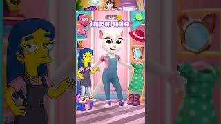 Simpson annika vs angela 2 makeour dress my talking angela 2 💜💖 [upl. by Adaj]