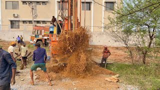 Borewell Drilling  5 Hp Motor 121 Feet Deep boring With Coconut water checking Method  Borewells [upl. by Politi]