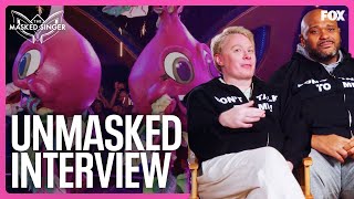 Unmasked Interview The Beets Clay Aiken amp Ruben Studdard  Season 11  The Masked Singer [upl. by Nelrac]