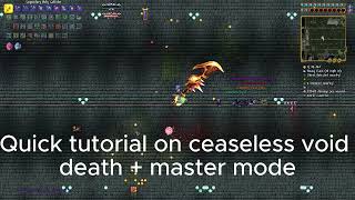 Ceaseless Void Melee Tutorial Death  Master Mode Calamity 204 [upl. by Odlanier]