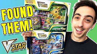 I Found The New Pokémon VSTAR Leafeon amp Glaceon Collection Boxes Opening Both [upl. by Daahsar]