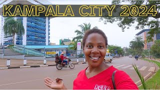 KAMPALA HAS IMPROVED A LOT GREENER AND CLEANER  CITY TOUR 2024 [upl. by Harold253]