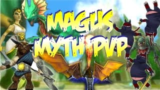 Wizard101 Magus Myth PvP 16 2ND 2ND 2ND 2ND [upl. by Dlareme907]