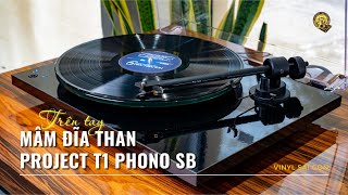 TRÊN TAY  Mâm đĩa than ProJect T1 Phono SB có giá 17480000đ [upl. by Suneya]