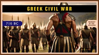 Lelantine War  Greek Civil War 710 BC [upl. by Arvonio]