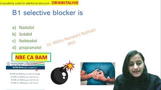 Mnemonic of the day  beta blockers ANS pharmacology mnemonics Dr Nikita Nanwani [upl. by Eeslehc]