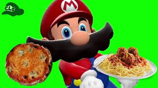 Pizza Pasta with SMG4 Mario The ORIGINAL green screen [upl. by Magavern]