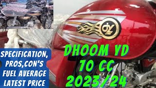 Yamaha dhoom yd 70cc 202324  specification pros cons update price Karachi motorcycle market [upl. by Winfrid23]