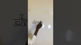 rationalization of surd maths mathematics calculation [upl. by Koby15]