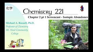 CH 221 Screencast quotIsotopic Abundancequot [upl. by Backler]