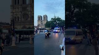 Escorte d’un fourgon par les motards de la police nationale [upl. by Enorahs653]