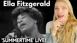 Vocal Coach Reacts ELLA FITZGERALD Summertime Live  In Depth Analysis [upl. by Nereus]