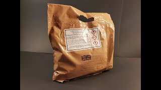 2021 British Single Meal Ration Pork Sausage Casserole MRE Review Meal Ready to Eat SMR Tasting Test [upl. by Wyn965]