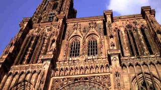 Rare sonnerie de cloches de la cathédrale de Strasbourg [upl. by Halvaard]