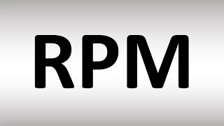 Meaning of RPM Abbreviation [upl. by Derwood745]