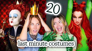 easy last minute halloween costumes 2024 amp DIYing ours [upl. by Otreblig]