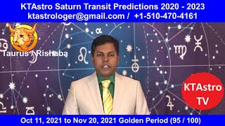 Taurus  Rishaba Rasi  Saturn Transit 2020  2023 Predictions [upl. by Giles]