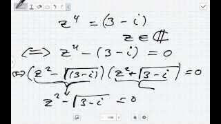 Potenzgleichungen mit Komplexen Zahlen Komplexe Analysis [upl. by Llerat]